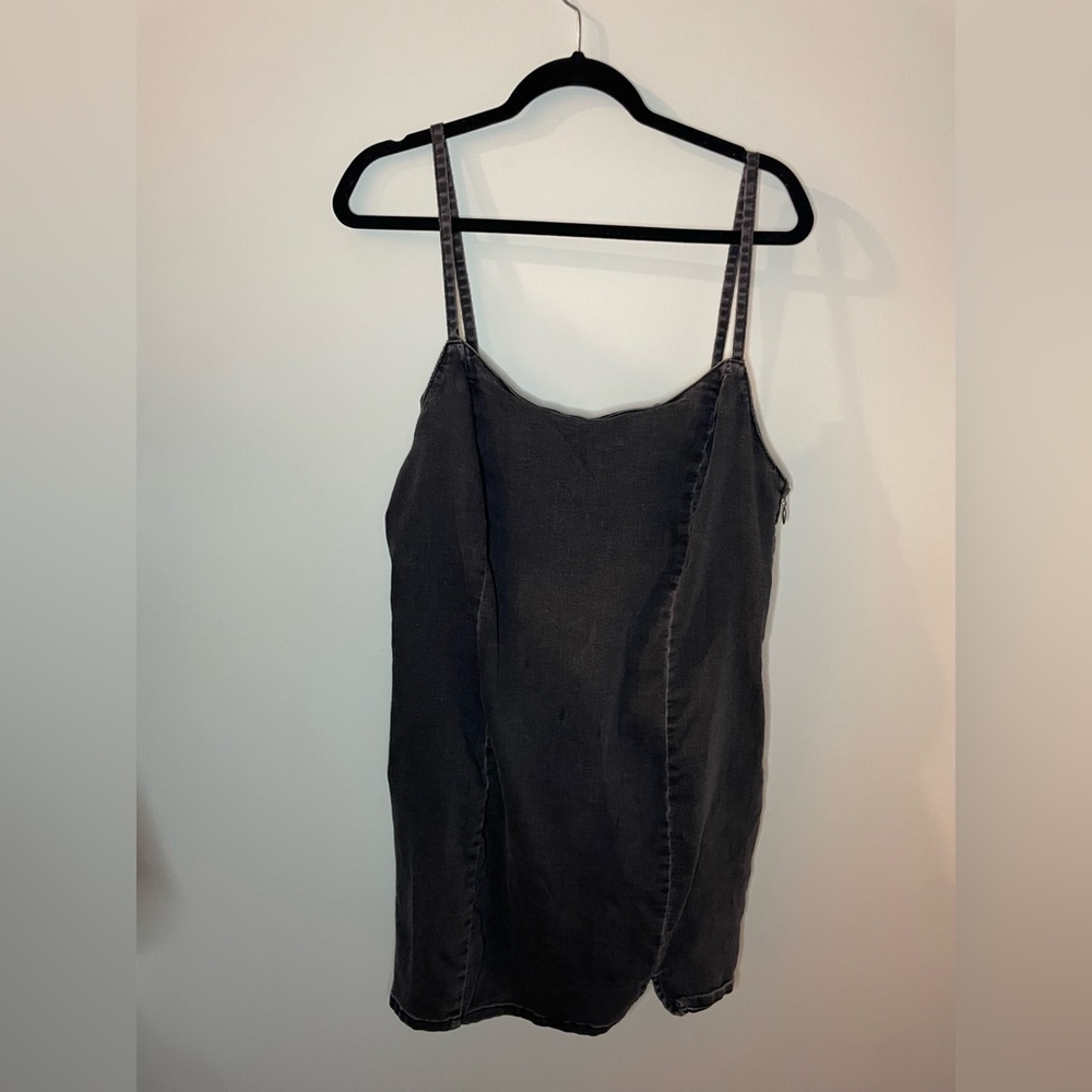 H&M black jean dress